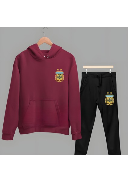 Diego Maradona Milli Takım Sırt 10 Numara Forma Baskılı Unisex Eşofman Takımı Kapüşonlu Sweatshirt