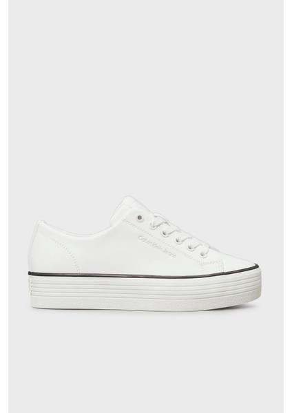 Logolu Sneaker Ayakkabı YW0YW0163301W Bayan Ayakkabı YW0YW01633 01W