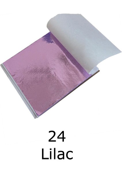 Varak Kaplama Yaprak Metalik Folyo 9x9cm 10lu 24 Lilac R5799f- 24