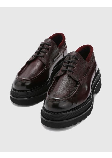 Anti Açma Geyik Deri Erkek Bordo Oxford Ayakkabı fiyatları
