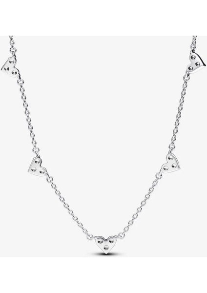 Üç Taşlı Kalpli Zincir Kolye fiyatları