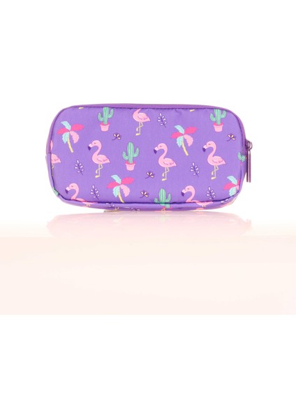 Paterned Flamingo Desenli 2'li Okul Çanta Seti