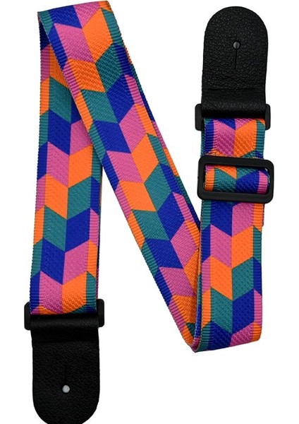 Guitars Renkli Desenli Gitar Askısı