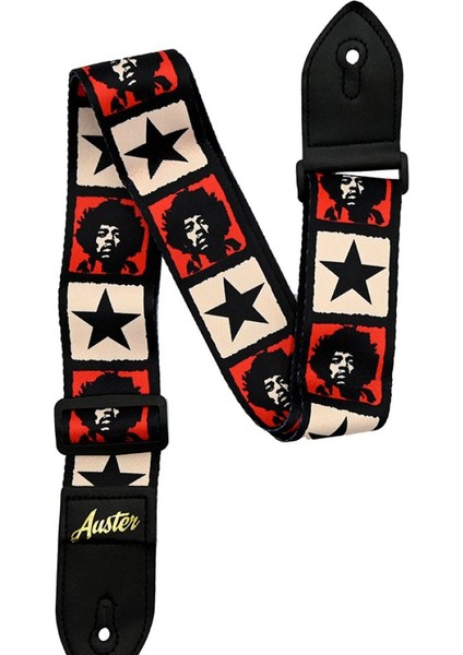 Auster Strap 200 Jimi Hendrix Desenli Gitar Askısı