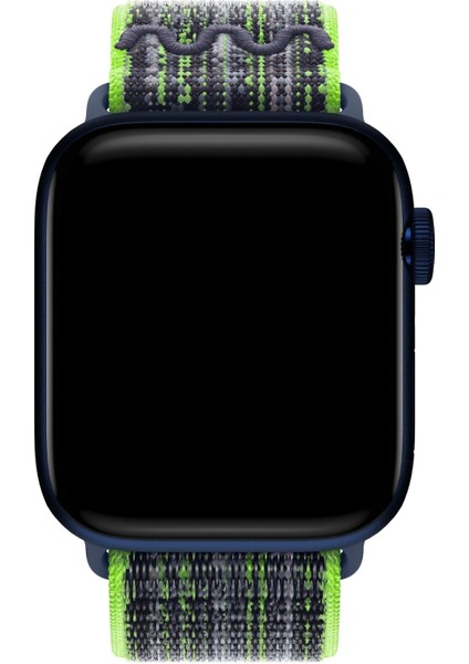 Apple Watch 10 46MM Hasır Kordon Strap Kayış 2025 Renkleriyle Yeşil-Mavi-Siyah-Pembe Krd-91 indirimleri