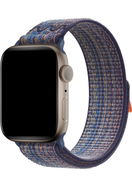 Apple Watch 10 46MM Hasır Kordon Strap Kayış 2025 Renkleriyle Yeşil-Mavi-Siyah-Pembe Krd-91