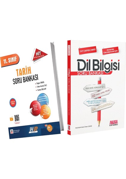 11.Sınıf Tarih ve Dil Bilgisi Soru Bankası Seti 2 Kitap