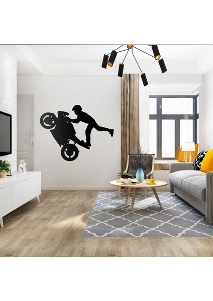 Motorsikletli Adam Duvar Stickeı indirimleri