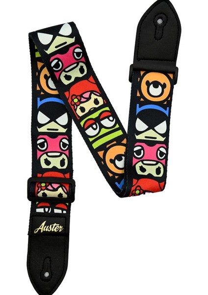 Auster Strap 200 Eğlenceli Karakter Desenli Gitar Askısı