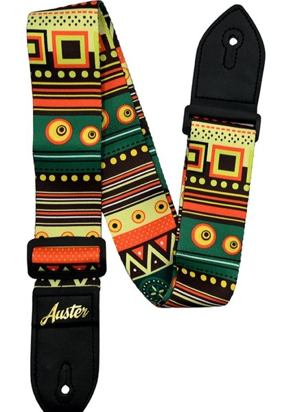 Auster Strap 200 Renkli Desenli Gitar Askısı