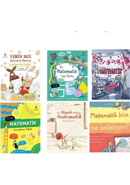 Bu Matematik Tam Senlik - Yerim Ben Matematik Ödevimi - En Büyük Tutkum Matematik - Matematik Bize Ne Anlatıyor? - Şaşırtıcı Gerçekler Matematik - Matematik Karalama Kitabı /6 Kitap/ 7 -8-9 Yaş