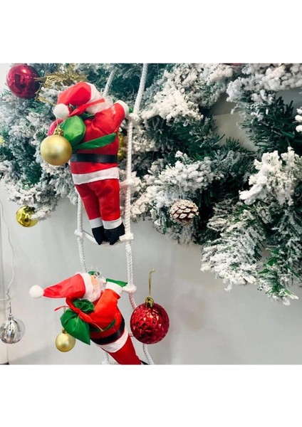 Tekno Trust 87 cm 2li Merdivene Tırmanan Noel Baba Yılbaşı Süsü Vitrin Noel Süsleri Yılbaşı Çam Ağacı Süsleri fiyatları