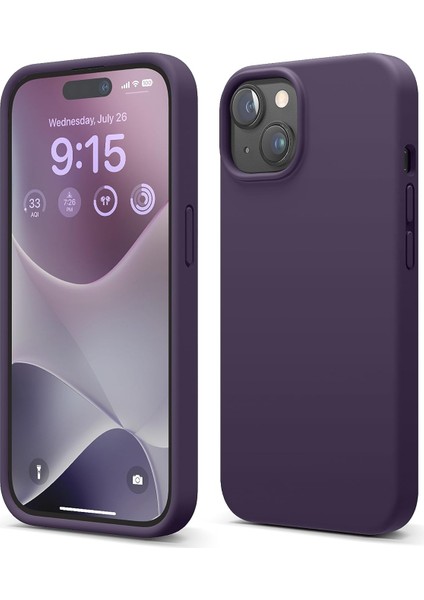 Apple iPhone 15 ile Uyumlu Telefon Kılıfı Kadife Iç Yüzey Soft Tasarım Lansman Kılıf