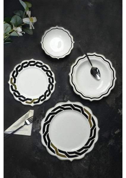 Yemek Takımı Flora Bone China 24 Parça 101555