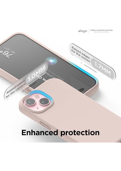 Apple iPhone 15 ile Uyumlu Telefon Kılıfı Kadife Iç Yüzey Soft Tasarım Lansman Kılıf modelleri
