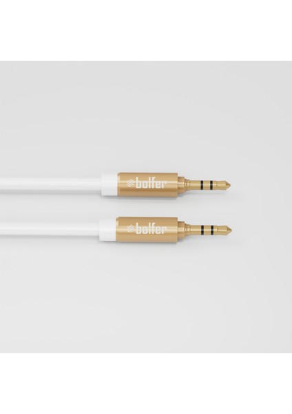 Aux Stereo Cable Destekli Jack Girişli Müzik ve Ses Aktarıcı Kablo