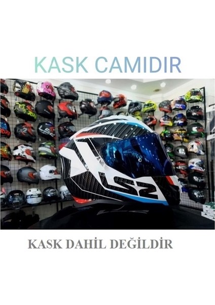 Rapid-Rapid Mini-Stream-Storm Kask Camı Aynalı Mavi Vizör