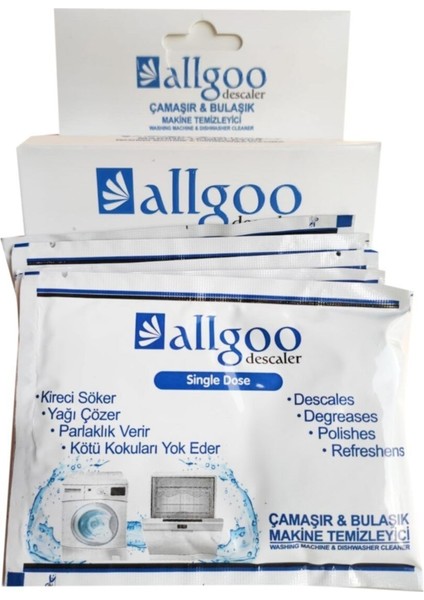 Regal Allgoo Çamaşır Bulaşık Makinesi Temizleyici 5'li Paket 40 gr fiyatları