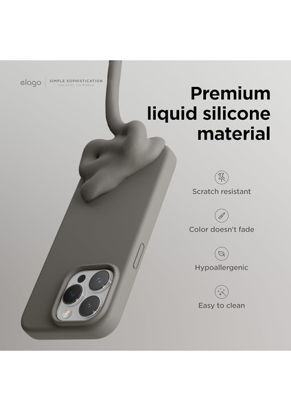 Apple iPhone 15 Pro Max ile Uyumlu Telefon Kılıfı Kadife Iç Yüzey Soft Tasarım Lansman Kılıf