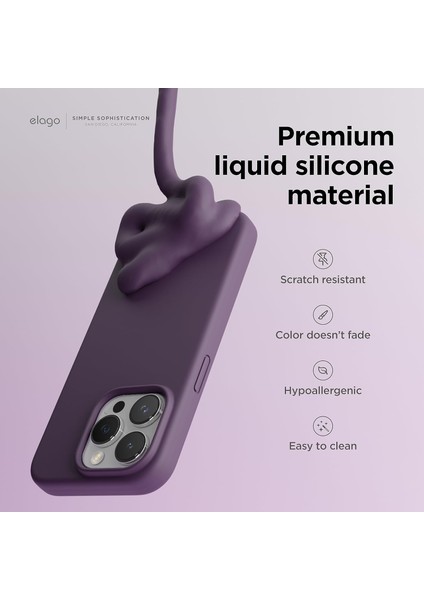 Apple iPhone 15 Pro Max ile Uyumlu Telefon Kılıfı Kadife Iç Yüzey Soft Tasarım Lansman Kılıf