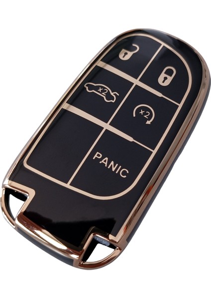 Fiat Egea Cross Uyumlu Smart Anahtar Kılıfı Kumanda Kılıfı Oto Anahtarlık Siyah Gold fiyatları