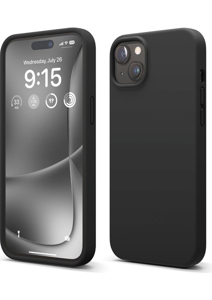 Apple iPhone 15 Plus ile Uyumlu Telefon Kılıfı Kadife Iç Yüzey Soft Tasarım Lansman Kılıf