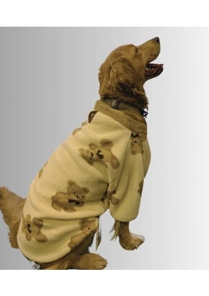 Bear Premium Peluş Büyük Irk Köpek Sweatshirtü (21 Kg-50 kg Arası Köpeklere Uygundur)