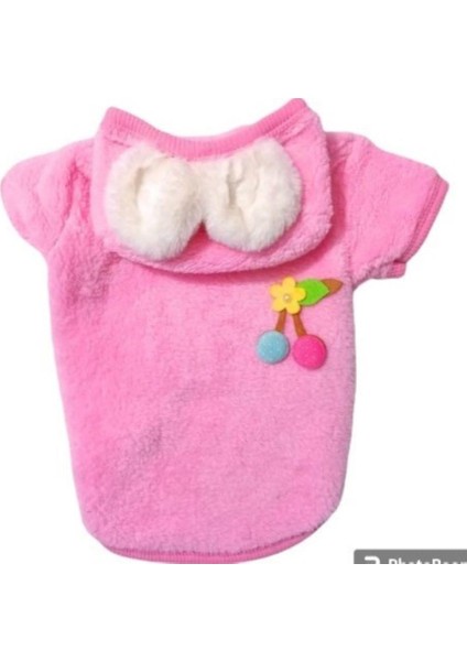 Pink Premium Peluş Orta Irk Köpek Sweatshirtü (8 Kg-20 kg Arası Köpeklere Uygundur) fırsatları