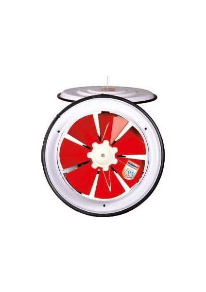 20 cm K 20 50 watt 600 m3/h 1425 DD 220/230 volt Monofaze Ev Pencere Tipi Kapaklı Aksiyal Fan Aspiratör