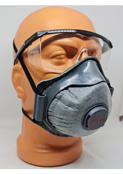 Bm 022 Pro x Ac Ffp2 Aktif Karbon Filtreli Konik Ventilli Toz Maske (20APARAT - 200MASKE)