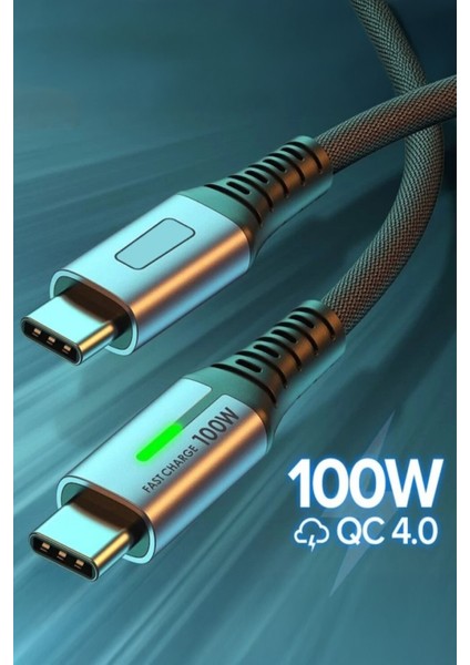 C1 Type-C To Type-C 5A/100W Şarj ve Data Kablosu -2mt