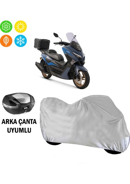 Küba Newcity 125 Branda Motosiklet Brandası Arka Çanta Uyumlu