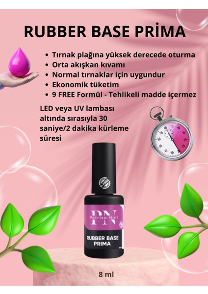 Rubber Base / Baz Prima Serisi 8 ml Patrisa Nail fiyatları