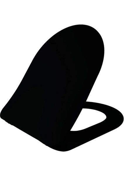 Idevit Alfa Duroplast Ultra Ince Yavaş Kapanır Klozet Kapağı Mat Siyah 53-02-06-022