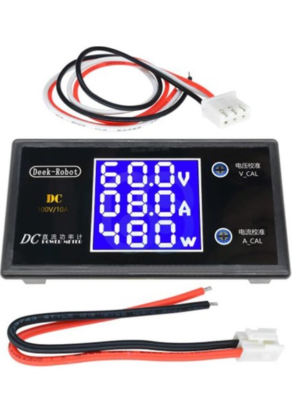 0-100V 10A 1000W Dijital Voltmetre - Ampermetre - Wattmetre