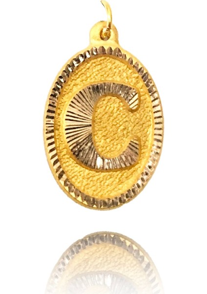 0.25 Gram 14 Ayar Altın Harf Kolye Ucu