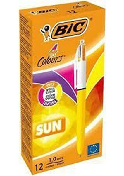 Bic Tükenmez Kalem Büro Bic Sun 982871 4 Renk 12'li