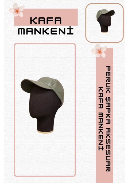 Erkek Kumaş Kafa Mankeni Aksesuar Mankeni Şapka Mankeni Peruk Mankeni