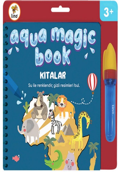 Lino Aqua Magic Book Kıtalar Sihirli Boyama Kitabı Tfl 1001