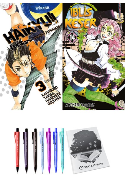Haikyu!! 3 ve İblis Keser 14 2'li Set - Kalem