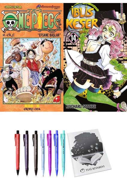 One Piece 12 ve İblis Keser 14 2'li Set - Kalem