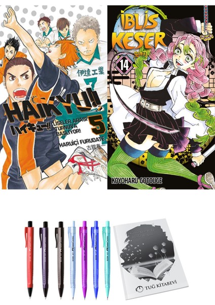 Haikyu!! 5 ve İblis Keser 14 2'li Set - Kalem