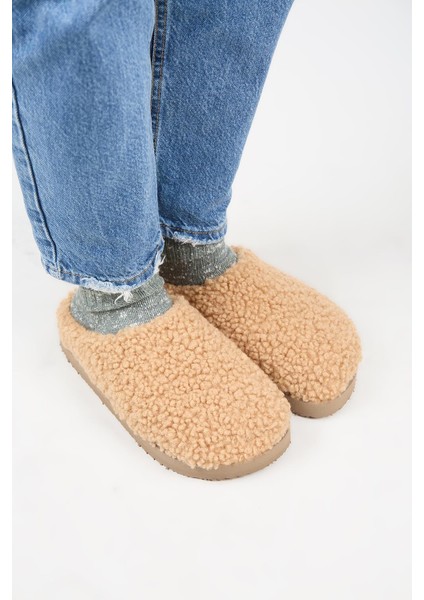 (Orlina) Kadın Tedy Sabo Platform Karamel Terlik fiyatları