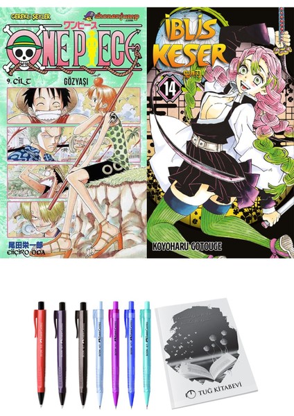 One Piece 9 ve İblis Keser 14 2'li Set - Kalem