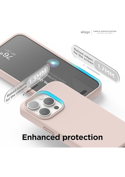 Apple iPhone 15 Pro Max ile Uyumlu Telefon Kılıfı Kadife Iç Yüzey Soft Tasarım Lansman Kılıf