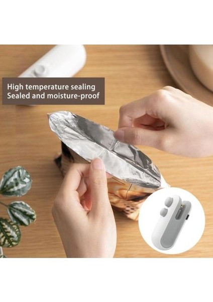 Kesici Ile Mini Çanta Kapatıcı Manyetik USB Şarj Edilebilir Taşınabilir Aperatifler Gıda Saklama fiyatları