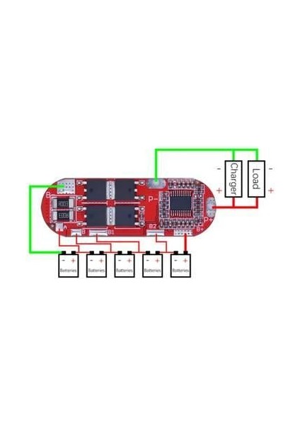 5s 25A Bms 18650 Lityum Pil Şarj Koruma Devresi