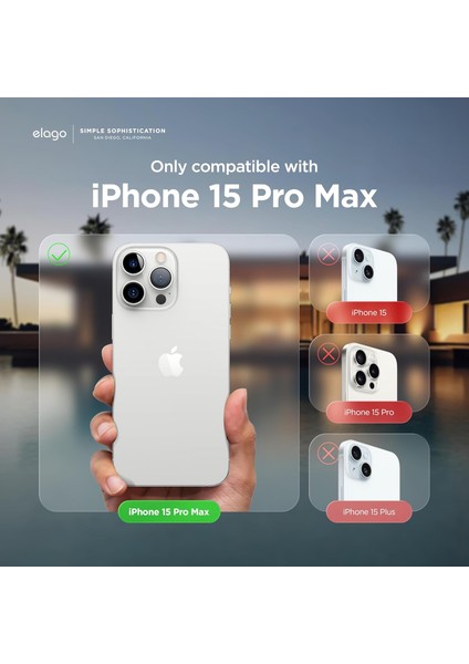 Apple iPhone 15 Pro Max ile Uyumlu Telefon Kılıfı Kadife Iç Yüzey Soft Tasarım Lansman Kılıf