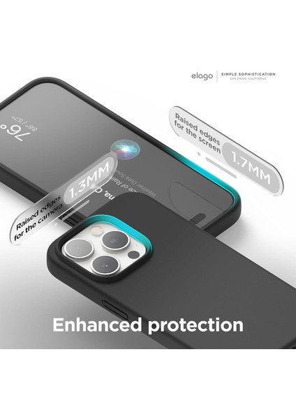 Apple iPhone 15 Pro Max ile Uyumlu Telefon Kılıfı Kadife Iç Yüzey Soft Tasarım Lansman Kılıf