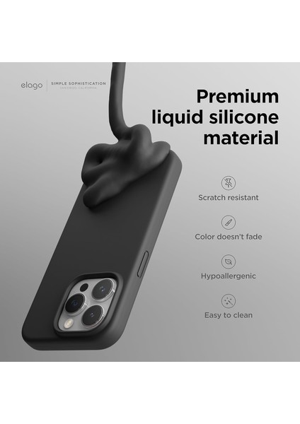 Apple iPhone 15 Pro Max ile Uyumlu Telefon Kılıfı Kadife Iç Yüzey Soft Tasarım Lansman Kılıf